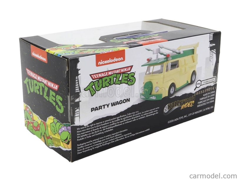 Jada Volkswagen Party Wagon Donatello Ninja Turtles - Tartarughe Ninja 1:32 žltozelený
