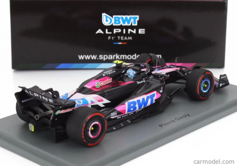 Spark-model Alpine F1 A524 Team Bwt Alpine N 10 Bahrain Gp 2024 Pierre Gasly 1:43 Černá Modrá Růžová