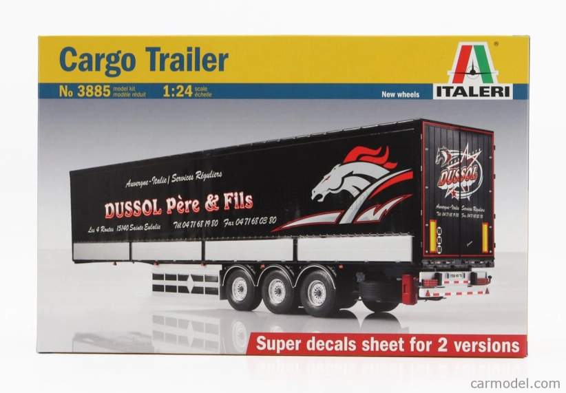 Italeri Trailer Trailer For Truck - Rimorchio Telonato 1:24 /