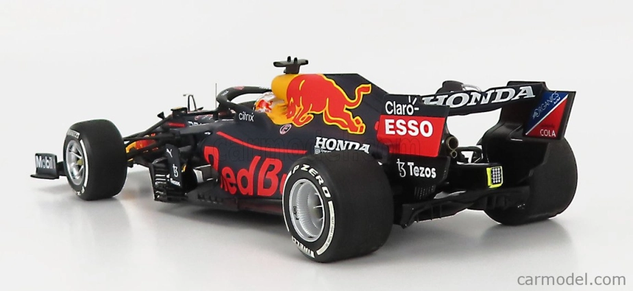 Minichamps Red bull F1 Rb16b Honda Ra620h Team Aston Martin N 33 Winner Abu Dhabi Gp With Pit Board World Champion 2021 Max Verstappen 1:18 Matná modrá žltá červená