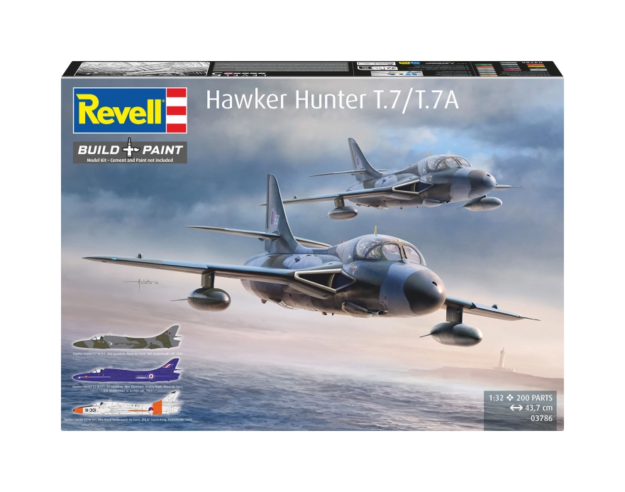 Plastic ModelKit lietadlo 03786 - Hawker Hunter T.7/T.7A (1:32)