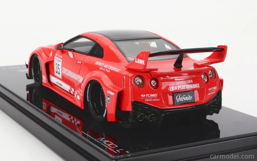Truescale Nissan Gt-rr (r35) N 35 Lbwk Liberty Walk 2016 1:43 Červená Černá