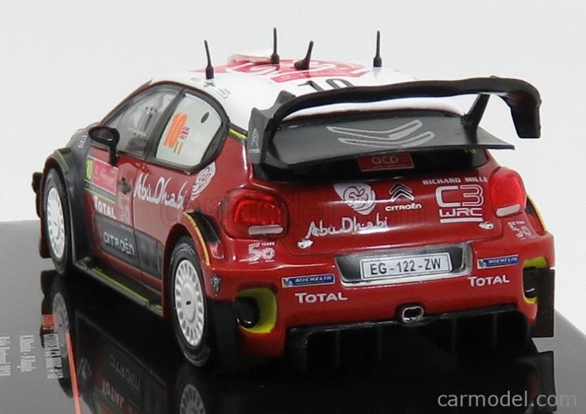 Ixo-models Citroen C3 Wrc Abu Dhabi N 10 Rally Portugalsko 2018 K.meeke - P.nagle 1:43 Červená sivá