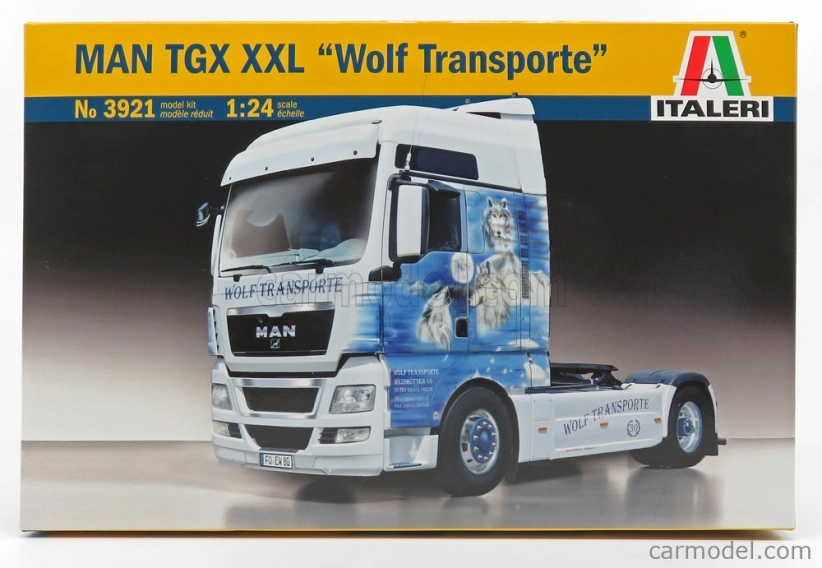 Italeri MAN Tgx 18.480 Xxl Wolf Transporte Tractor Truck 2-assi 2012 1:24 /