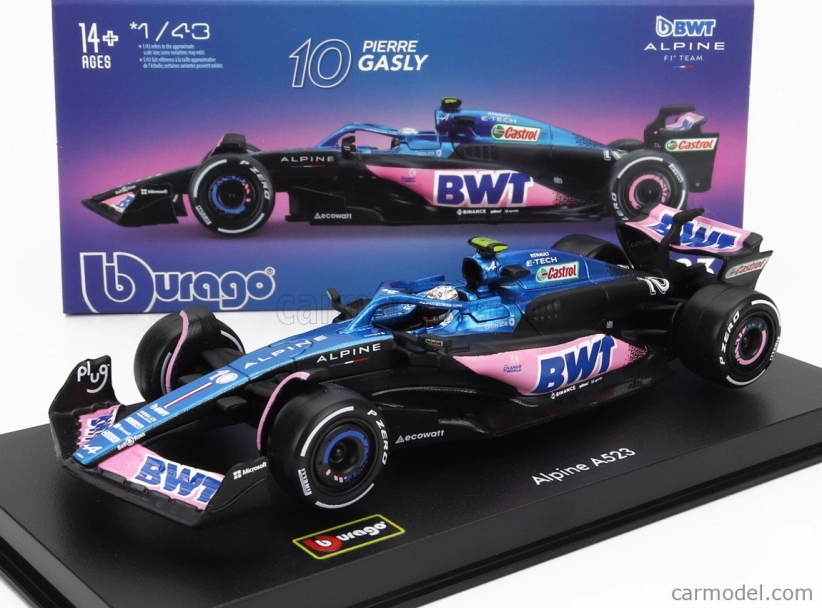 Bburago Renault F1 A523 Team Bwt Alpine F1 N 10 1:43, modrá