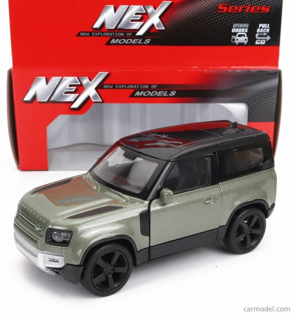 Welly Land rover New Defender 110 2020 1:34 Zelená Černá