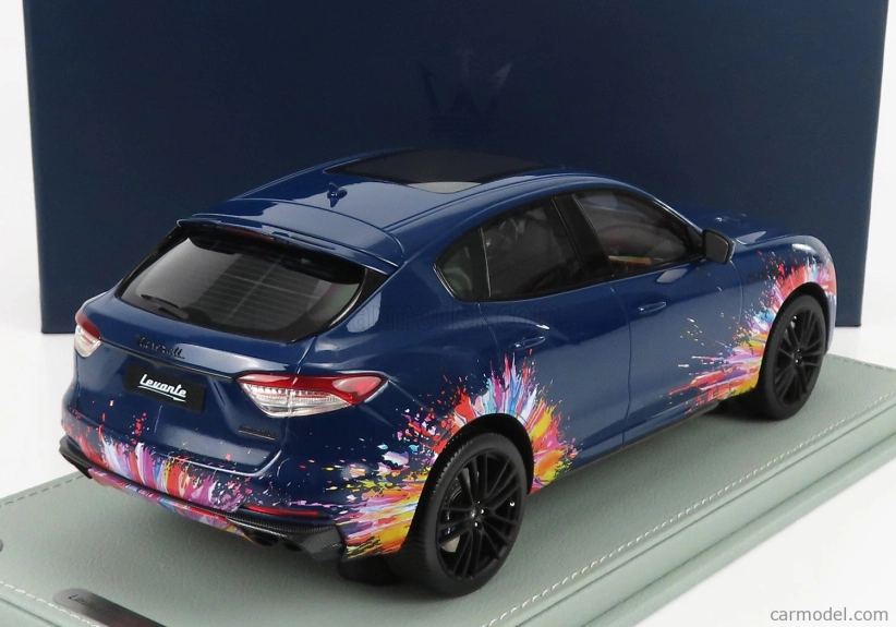 Bbr-models Maserati Levante Trofeo 2021 - Fuoriserie Edition - Con Vetrina - With Showcase 1:18 Blue