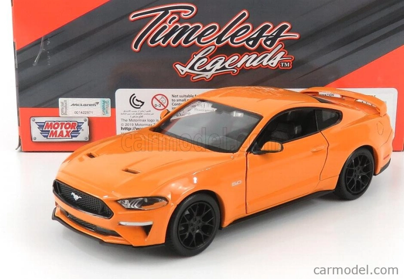 Motor-max Ford usa Mustang Gt Coupe 2018 1:24 Orange