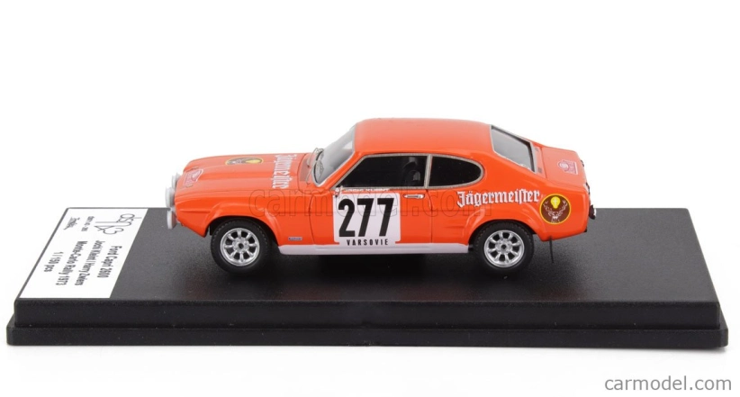 Trofeu Ford england Capri 2600 (night Version) N 277 Rally Montecarlo 1973 Jochi Kleint - Harry Zwiers 1:43 Orange