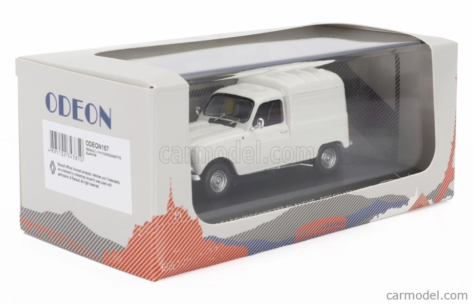 Odeon Renault R4 F4 Fourgonnette Van 1975 1:43 Bílá