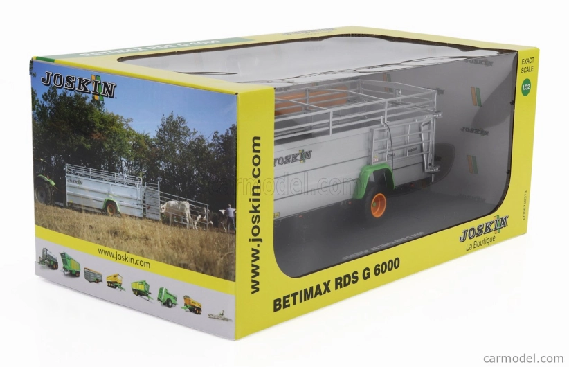 Universal hobbies Joskin Betimax Rds7500 Trailer Livestock Transporter - Carrello Trasporto Animali 1:32 Silver