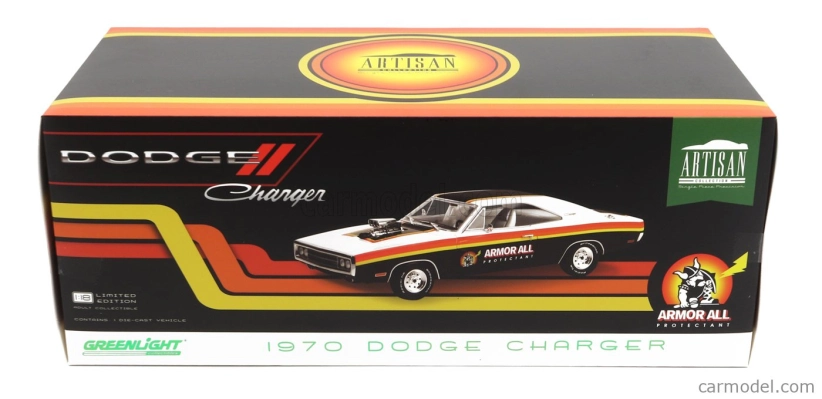 Greenlight Dodge Charger Coupe 1970 1:18 Bílá Černá Červená Žlutá