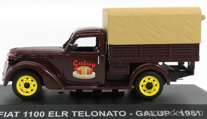 Edicola Fiat 1100 Elr Pick-up Telonato Galup 1951 1:43 Hnedá béžová