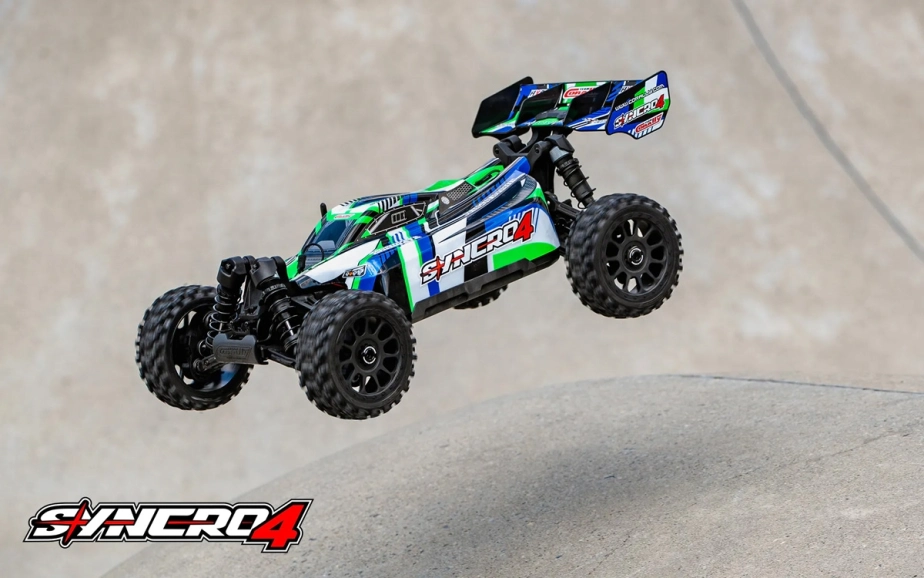 SYNCRO-4 - BUGGY 4WD 3-4S Brushless - RTR - 2026 zelená