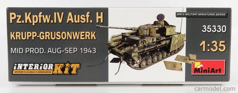 Miniart Krupp Grusonwerk Tank Panzer Iv Ausf H Military 1940 1:35 /