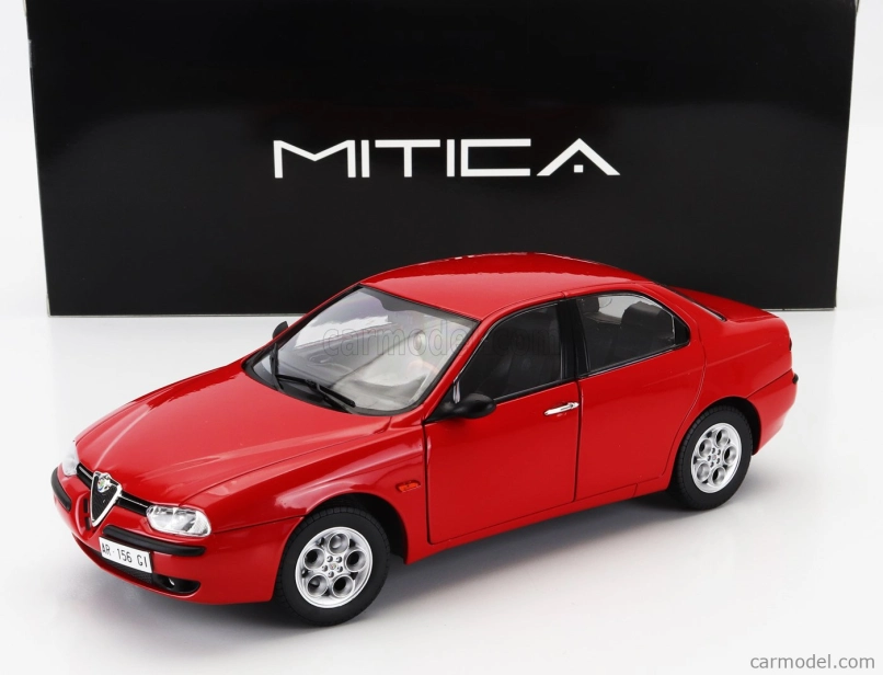 Mitica-diecast Alfa romeo 156 2.5 V6 24v 1997 – Black Interior 1:18 Rosso Alfa Red