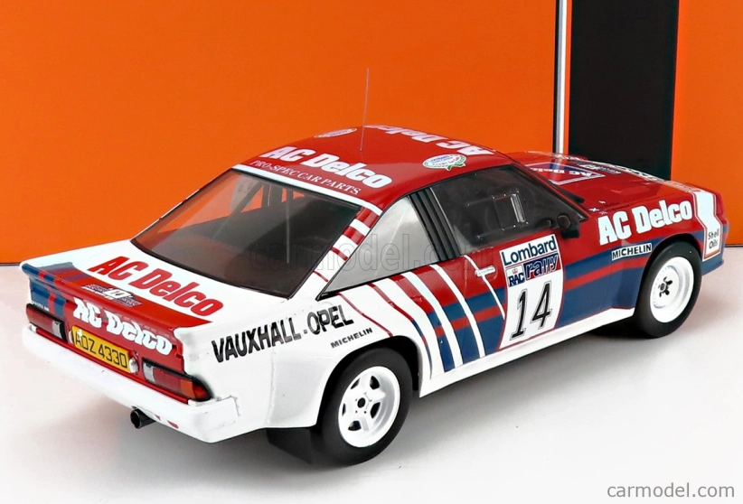 Ixo-models Opel Manta B 400 N 14 Rally Rac Lombard 1985 1:18, červená