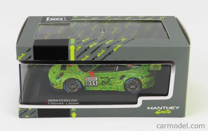 Ixo-models Porsche 911 991-2 Gt3 R Team Manthey Racing N 911 1:43, zelená