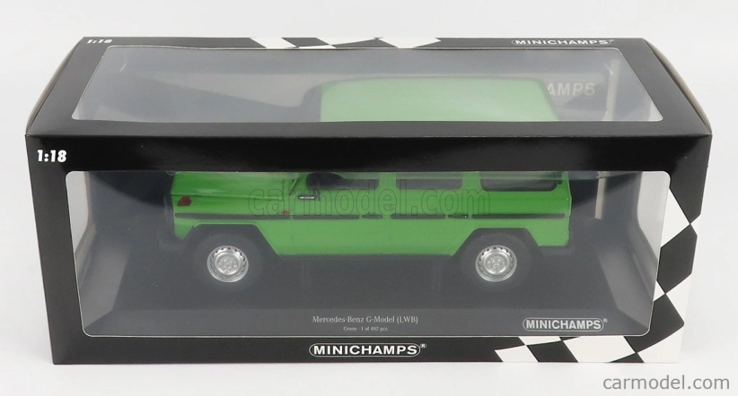 Minichamps Mercedes benz G-class Long (w460) 1980 1:18 Světle Zelená