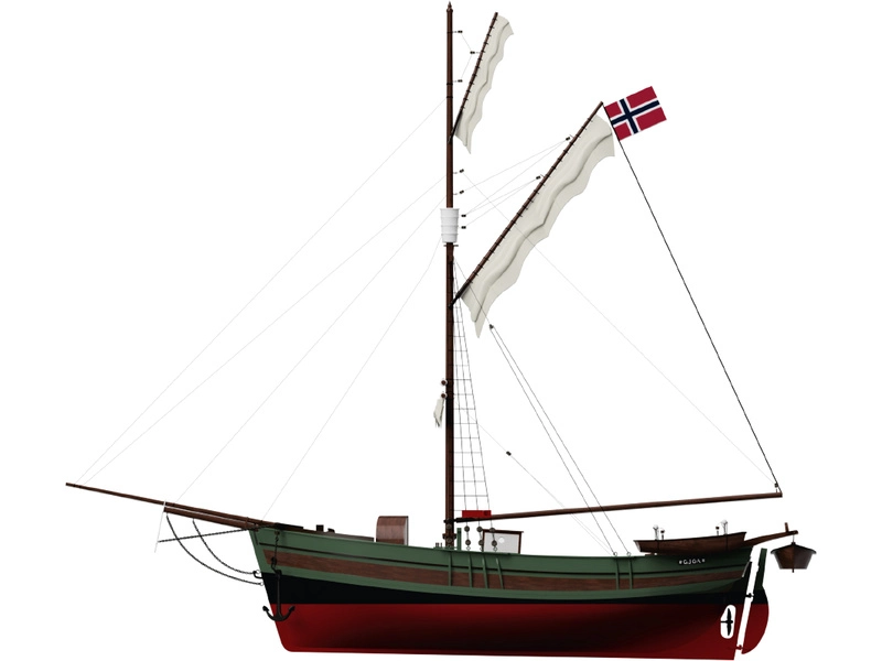 Modell-Tec výskumná plachetnica Gjoa 1:50 kit