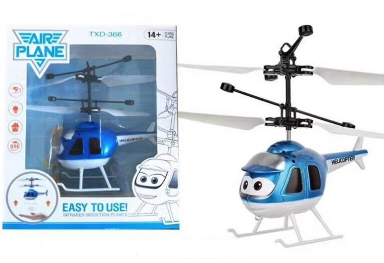 Mini helikoptéra, modrá