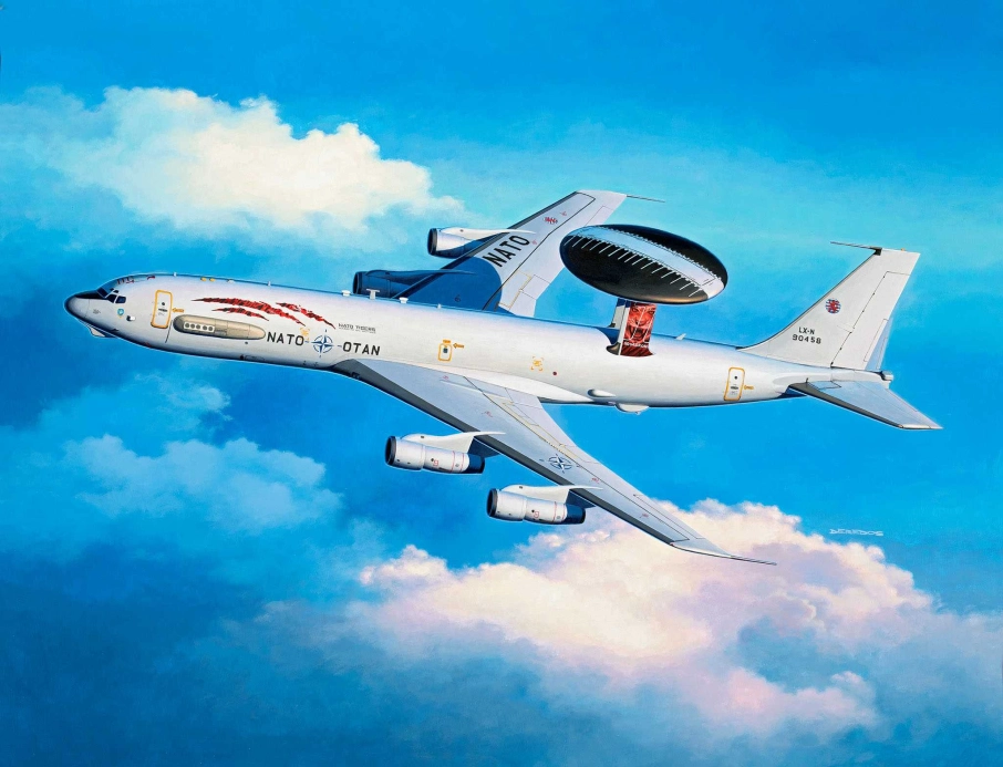 Plastic ModelKit lietadlo 03794 - Boeing E-3A (1:144)