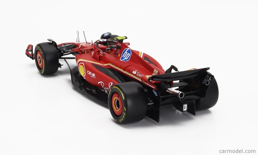 Bburago Ferrari F1 Sf-24 Team Scuderia Ferrari N 55 Season 2024 Carlos Sainz 1:18 Červená Černá