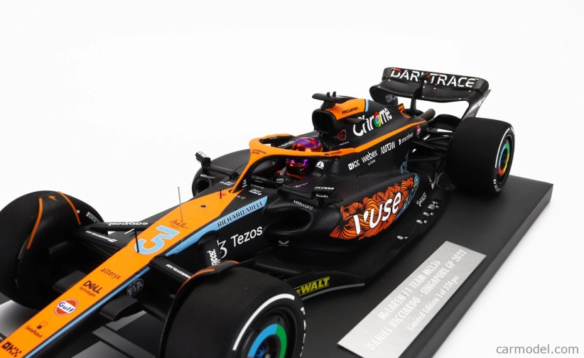 Minichamps Mclaren F1 Mcl36 Team Mclaren N 3 Abu Dhabi GP 2022 Daniel Ricciardo 1:18 Oranžová svetlo modrá