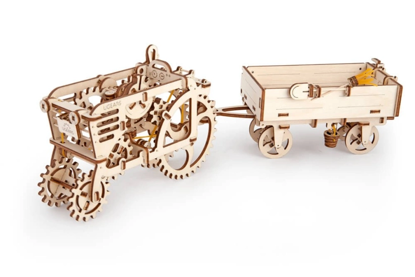 Ugears 3D drevené mechanické puzzle Vlečná loď