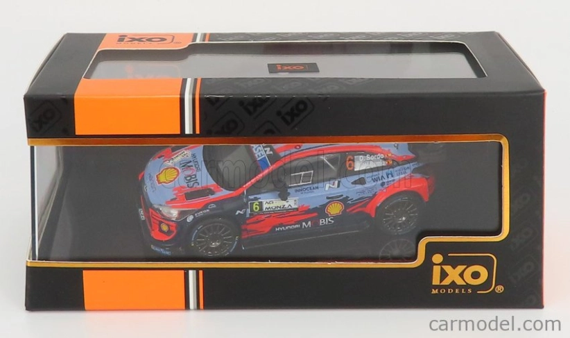 Ixo-models Hyundai I20 Wrc Coupe Team Shell Mobis N 6 Rally Monza 2020 D.sordo - C.del Barrio 1:43 Svetlo modrá červená čierna