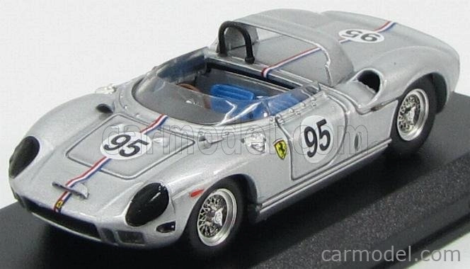 Art-model Ferrari 330p Spider N 95 Bridgehampton 1966 B.grossman 1:43 Strieborný