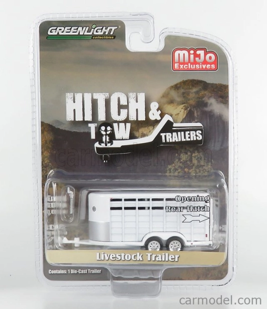 Greenlight Trailer Príves pre hospodárske zvieratá - Trasporto Animali Bestiame 1:64 Biela