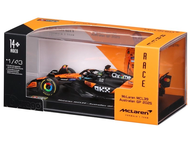 Bburago McLaren F1 MCL39 (2025) 1:43 #81 Piastri (hardcase)