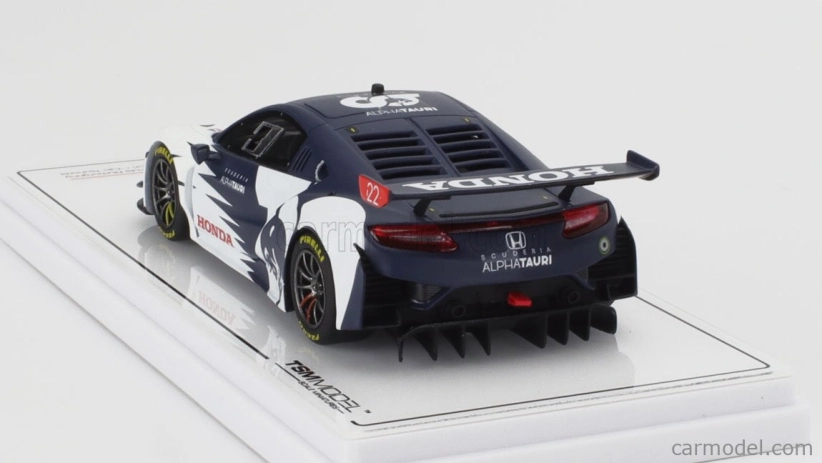 Truescale Honda Nsx Gt3 Evo Team Alpha Tauri N 0 Red Bull Formula Nurburgring 2023 Yuki Tsunoda 1:43 Biela modrá