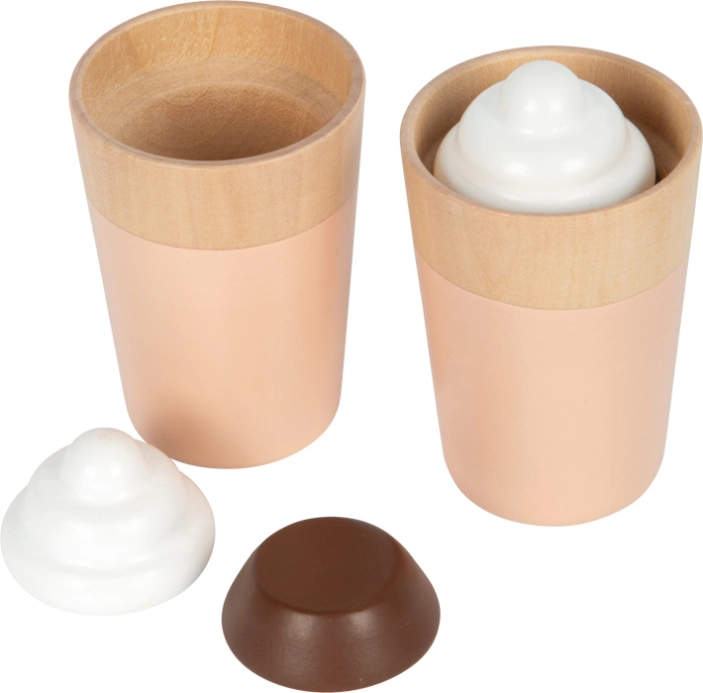 small foot Drevený kávovar s príslušenstvom Tasty sivý – poškodený obal