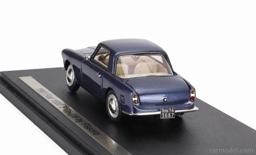 Esval model Fiat 1500 S Coupe By Fissore 1961 1:43 Blue