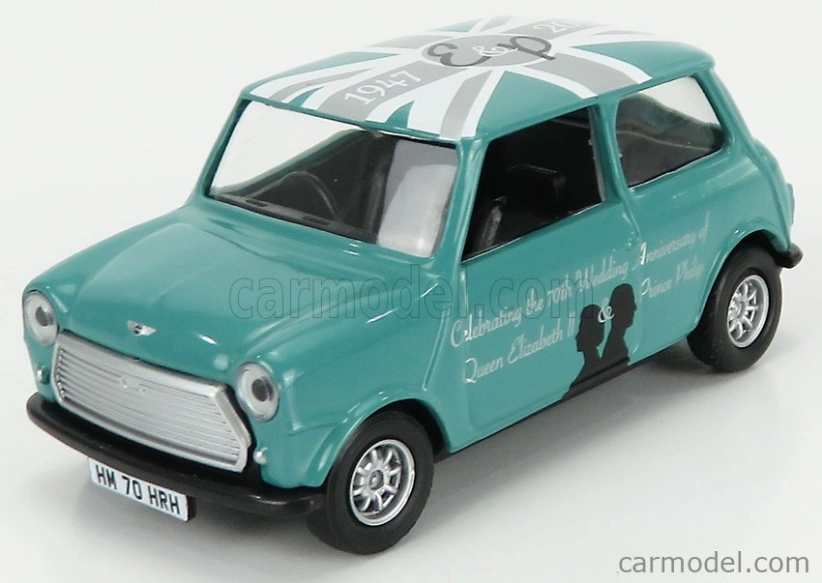 Corgi Mini Cooper 1961 - Celebrating The 70th Wedding Anniversary Of Queen Elizabeth Ii & Prince Philip 1:36 Zelená