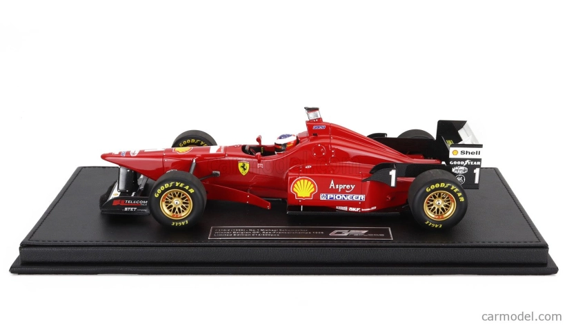 Gp-repliky Ferrari F1 F310/2 N 1 Winner Spa Belgian Gp (s figúrkou pilota) 1996 Michael Schumacher 1:18 červená