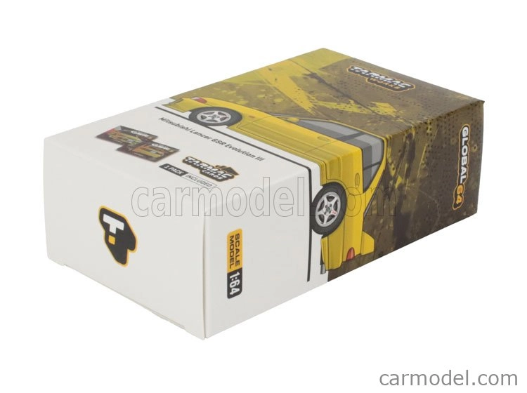 Tarmac Mitsubishi Lancer Evo Iii Gsr 1997 1:64 Žlutá