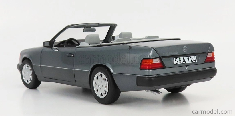 Norev Mercedes benz E-class 300ce 24v (a124) Cabriolet Open 1991 1:18 Grey Met