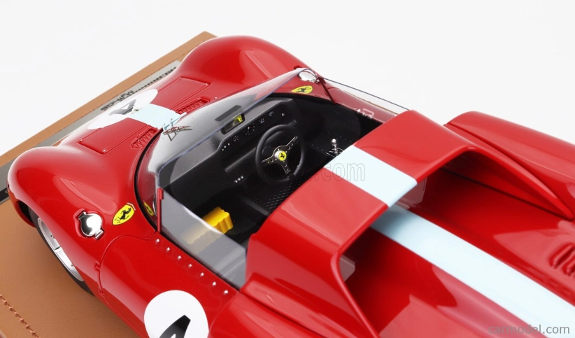 Tecnomodel Ferrari 275 P2 Spider Team Maranello Concessionaries N 4 1000km Nurburgring 1965 Graham Hill - Jackie Stewart 1:18 Red