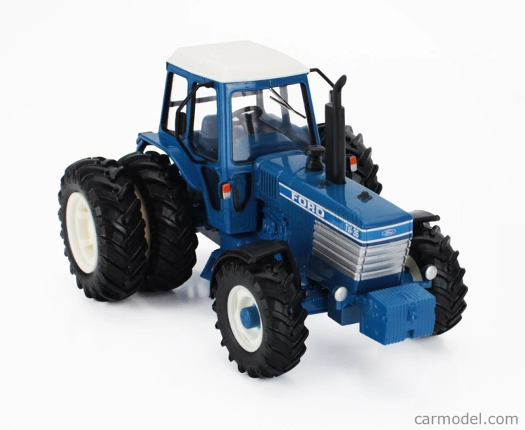 Britains Ford england Tw35 Tractor Dual Wheels 1981 1:32 Blue
