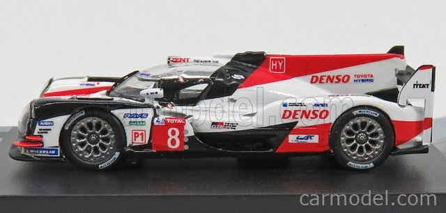 Spark-model Toyota Ts050 Hybrid 2.4l Turbo V6 Team Toyota Gazoo Racing N 8 Winner 24h Le Mans 2018 F.alonso - S.buemi - K.nakajima 1:87 Bílá Červená Černá