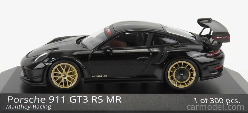 Minichamps Porsche 911 991-2 Gt3 Rs Mr Team Manthey Racing 2018 - Golden Rims 1:43 Black