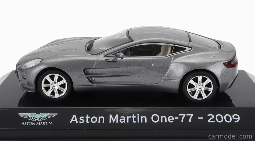 Edícia Aston martin One-77 2009 - Con Vetrina - S vitrínou 1:43 Grey Met