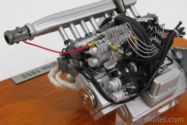 Cmc Mercedes benz Motore - Motor Mercedes 300sl 1955 - S vitrínou - Con Vetrina 1:18 Silver
