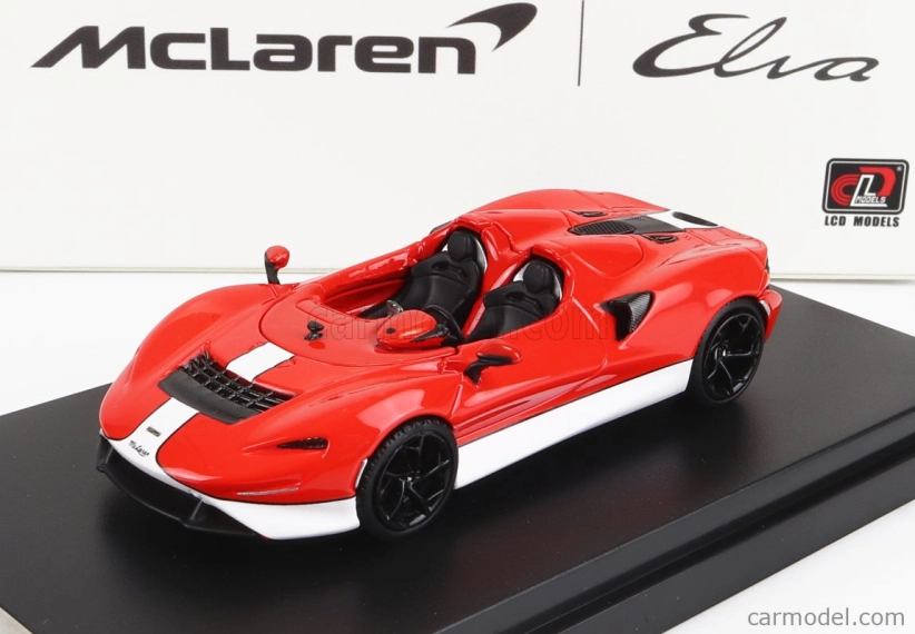 Lcd-model Mclaren Elva 2020 1:64 Červená Bílá