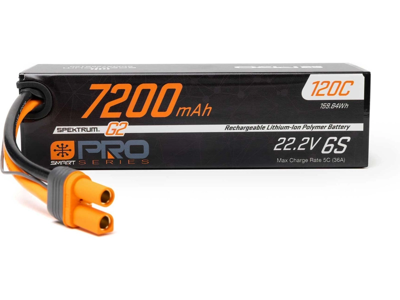 Spektrum Smart G2 LiPo 22.2V 7200mAh 120C IC5
