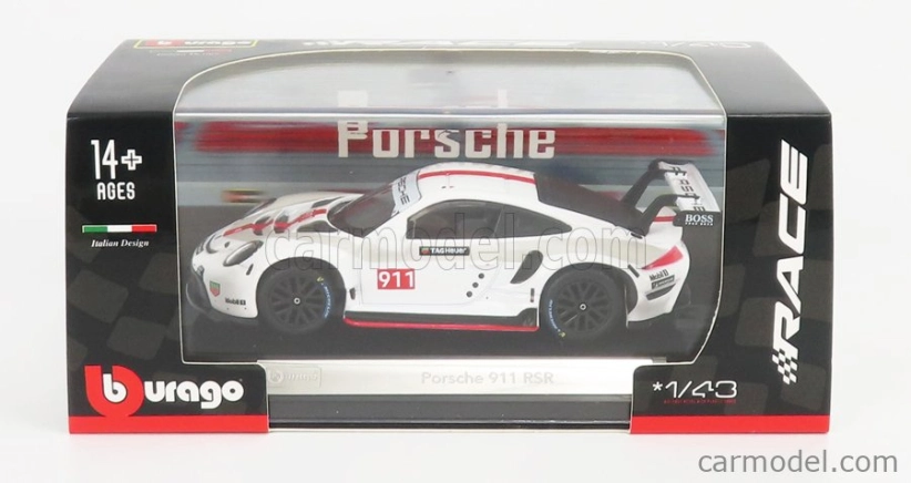 Bburago Porsche 911 991 Rsr N 911 Coupe 2019 1:43 Bílá