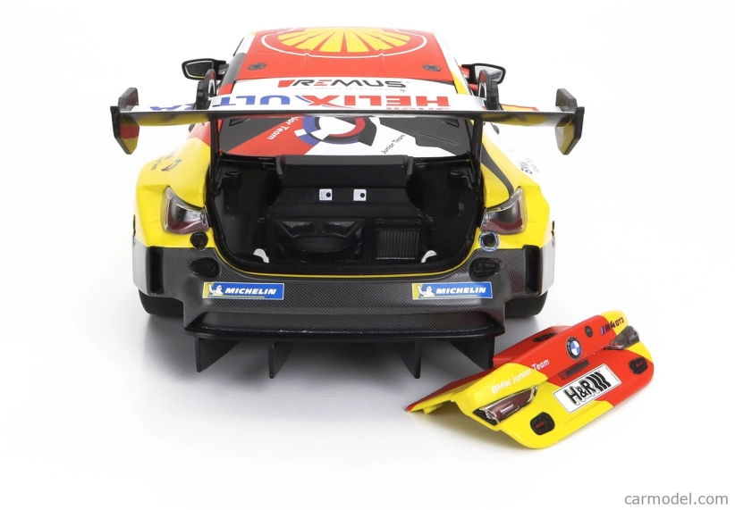 Minichamps BMW radu 4 M4 Gt3 Team Bmw Junior N 72 24h Nurburgring 2023 Dan Harper - Max Hesse - Neil Verhagen 1:18 čierna žltá červená